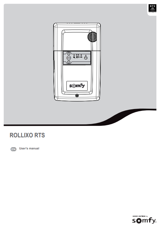 Somfy Rollixo RTS Manual